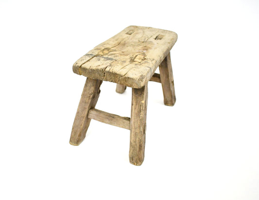 Antique Chinese Elm Stool